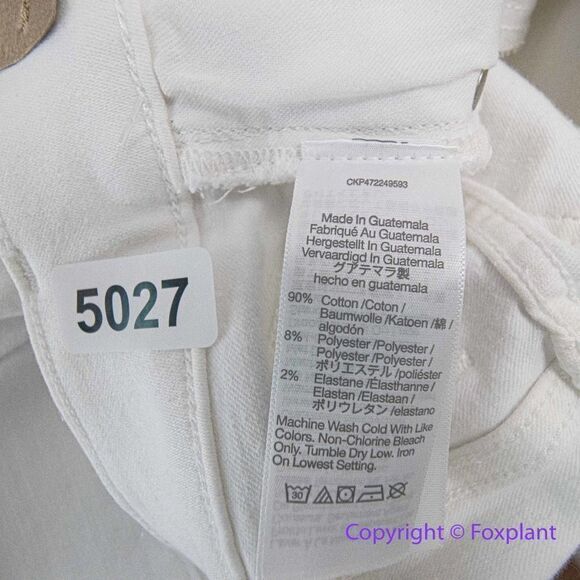 NEW Madewell Kick Out Crop Jeans in pure white, 24 - Picture 16 of 16